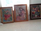 Nice vintage Needlepoint in frames