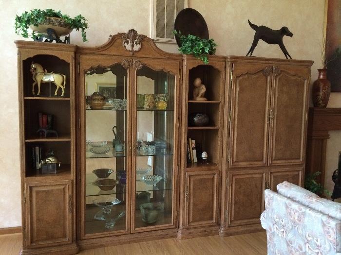 Custom Cabinet, book shelves and entertainment unit. Must be sold as one piece