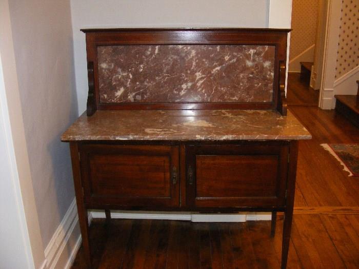 Marble Top antique Cabinet/Sideboard
