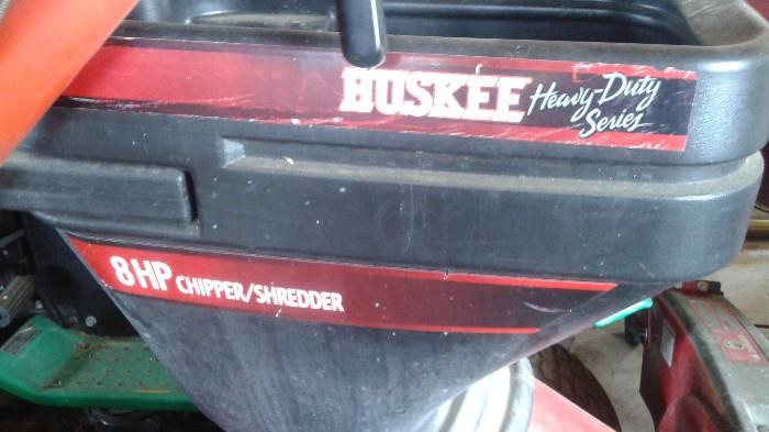 Huskee Heavy Duty Series 8 hp. Chipper/Shredder(Non-Running) 