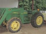 Excellent John Deere 2350 Tractor 4WD, with 7 implement attachments and front end loader, available for pre-sale, call Carolyn Watson at 803-667-8451 to view and purchase before the actual sale begins. Purchase price is 20k.