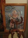 Roy Rogers picture in frame (autographed).