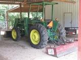 2350 diesel john deere front end loader tractor with 7 excellent implements, call 803-667-8451 if interested before this sale begins