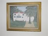 oil on canvas of this local estate home