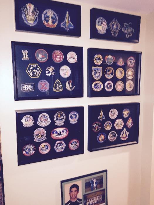 NASA Apollo Patches Emblems early on through Apollo and then  50 total patches pristine condition.