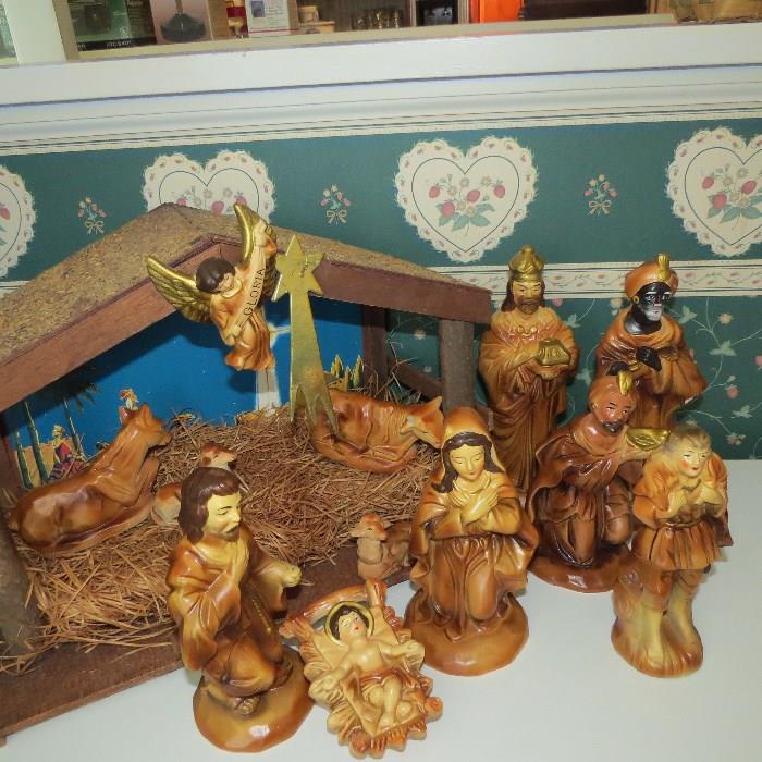 Vintage Japan Nativity Set