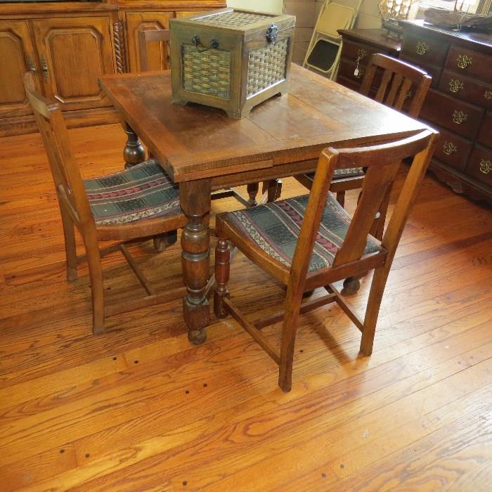 Antique Oak Trundle Table