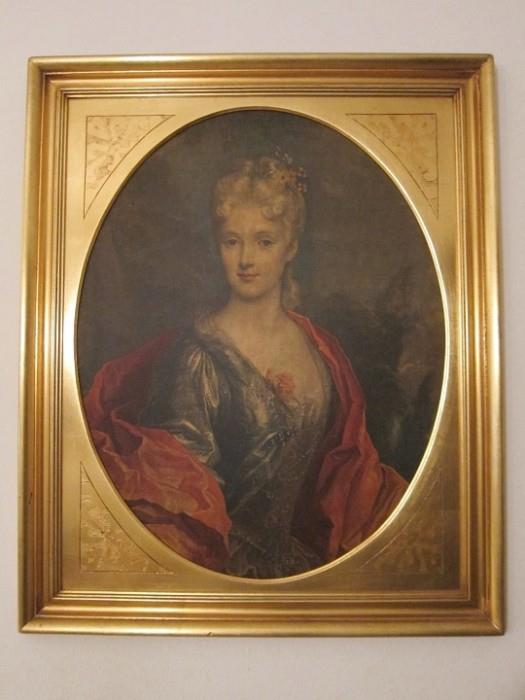 Vintage reproduction of original French portrait "Mlle Dubois".