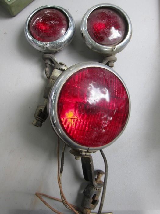 1930s auto driving lamps.