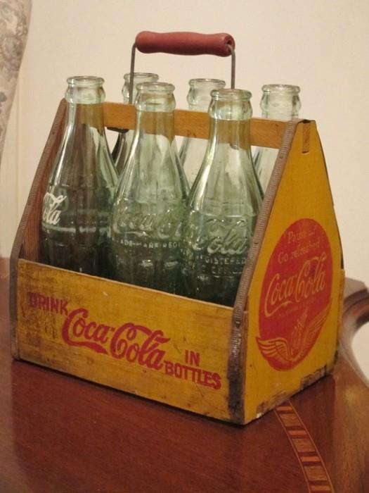 1940s Coca Cola bottle caddy.