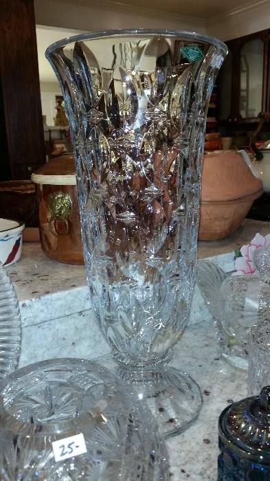 Spectacular Shannon crystal vase.