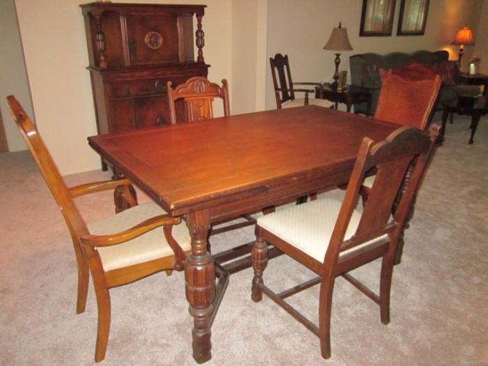 Jacobean refractory dining room table