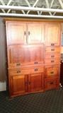Oak Secretary File Storage