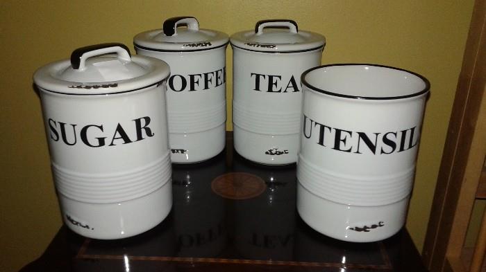 Enamel Canisters