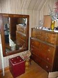 Oak Mirror & Chest