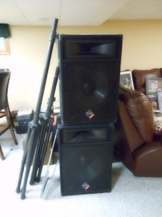 Band speakers and stands