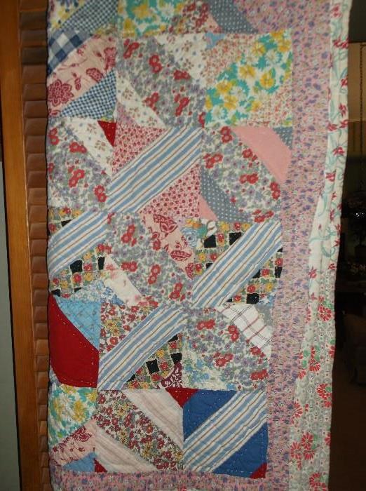 Quilt made from feed sacks