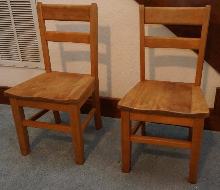 Pair of child's chairs