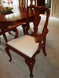 Henkel Harris Cherry Queen Anne Dining Room chairs (set of 6).  This is being sold with the Henkel Harris cherry dining room table.