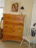 Lexington pine chest of drawers.