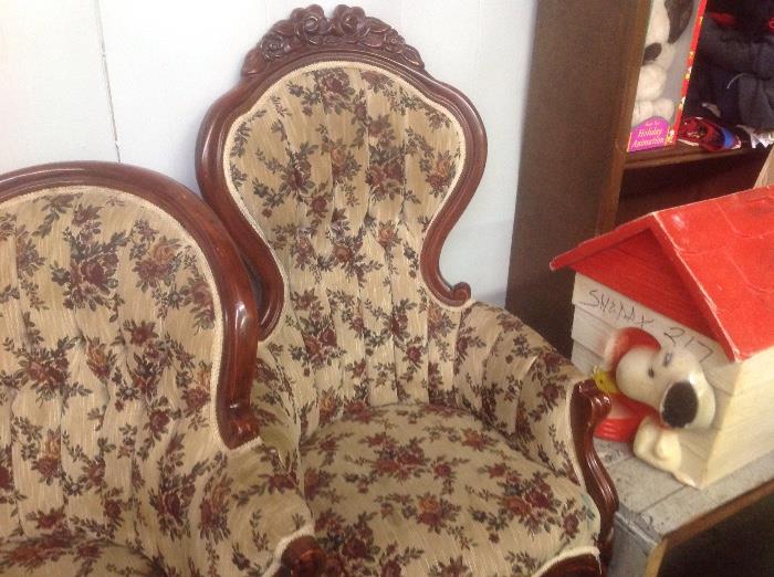 another set of parlor chairs
