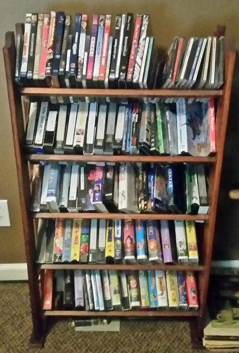 Lots of DVD's and VHS