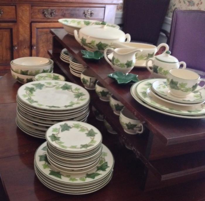 Franciscan Ivy China set with Serving Pieces