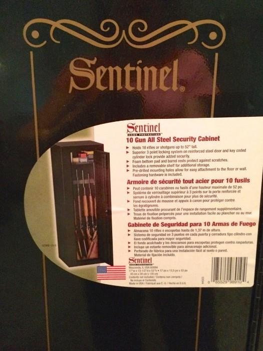 Sentinel 10-gun security cabinet