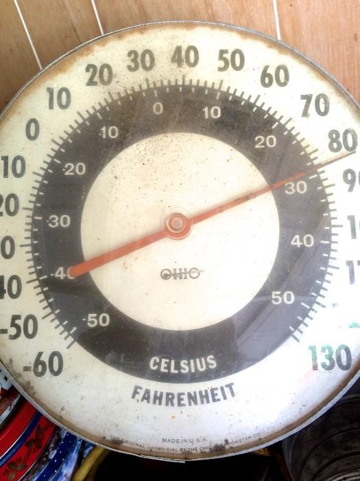 Ohio glass-front thermometer