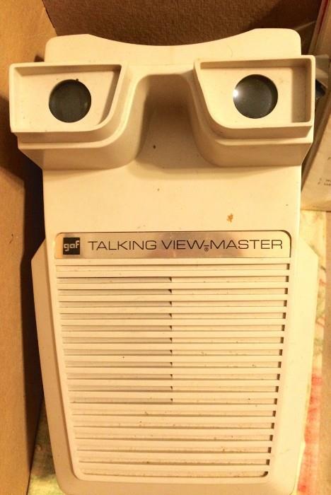 1970s talking viewmaster--has numerous unopened speaker cartridges