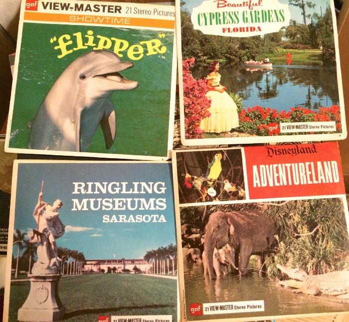 Vintage viewmaster cartridge packets