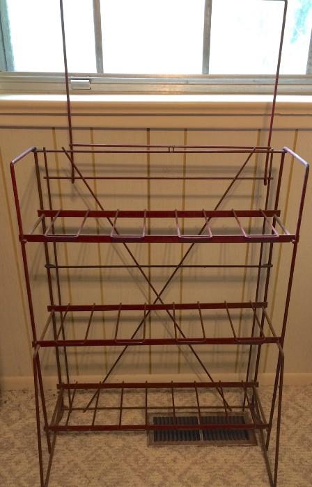 Vintage red display rack