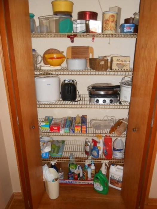 counter appliances, cleaning supplies and etc...