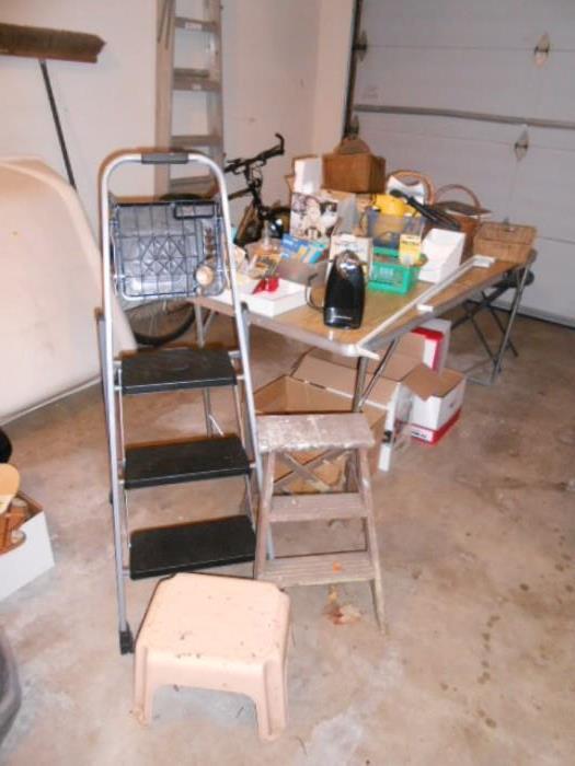 step ladders and stools, packing supplies