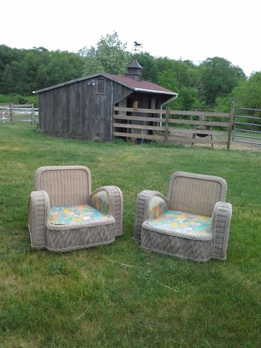 ANTIQUE WICKER CHAIRS