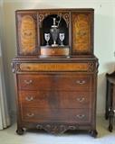 The chest that goes with the antique bedroom set.