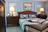 View of the wonderful king size bedroom grouping by Thomasville.  There are 6 pieces plus the foundations.  The set was purchased for a little over $4900.