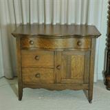 Small size antique Tiger Oak cabinet