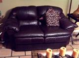 Leather Love Seat