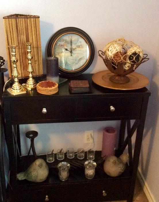 Entrance/Side Table, Assorted Household Decor