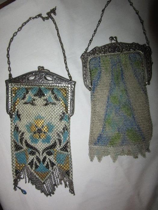 Antique mesh purses - Whiting & Davis and more