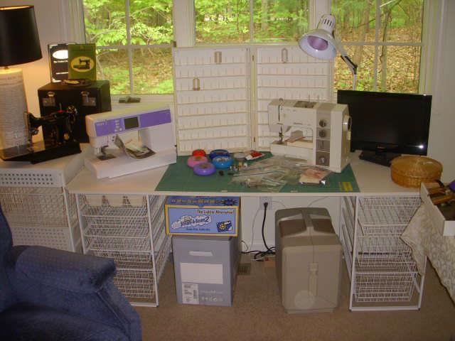 Sewing and quilting work station