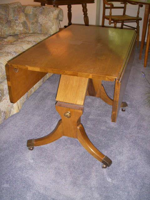 Table in partially raised position