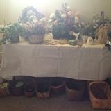 flower arrangements and baskets