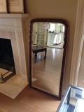 Fabulous mirror with black and gold framing