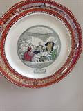 Adams china Pickwick Papers plate