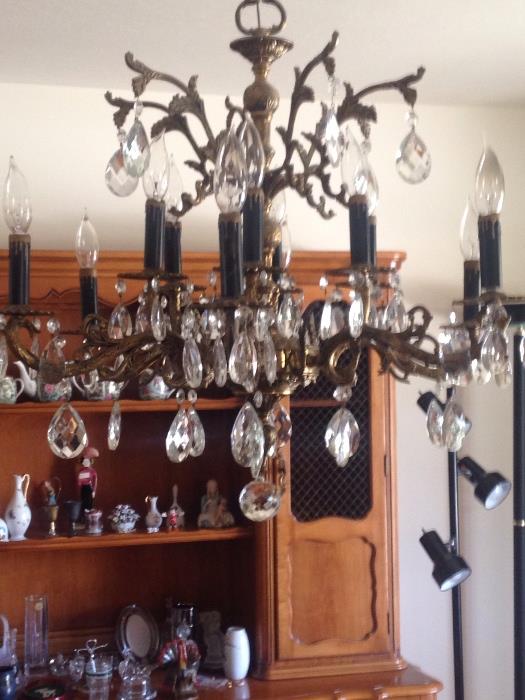 Large vintage chandelier. 