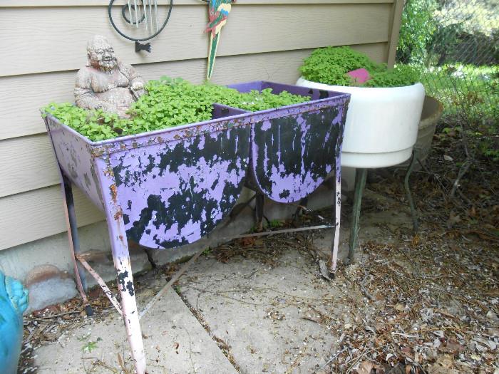 outdoor sink planter