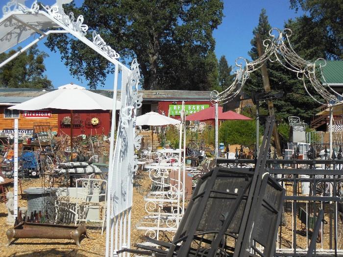 Wedding arbor for sale or rent with doves and butterflies.
