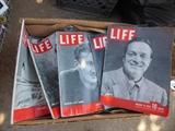 Old magazines.  Life, Look and Woman's Home from 1910 thru 1950's